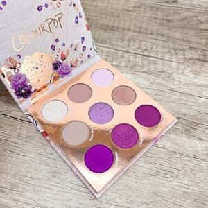 Colourpop 9 Pan Eyeshadow Palette Locket Down New Shimmer & Matte Plum